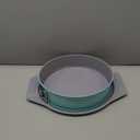 Spmarkt 10 Inch Springform Cake Pan, Leakproof Groove & Wide Grip Handles, Aluminized Nonstick Cheesecake Pan with Removable Bottom & Latch, Round Baking Pan for Cheesecake, Mousse, Torte, Quiche