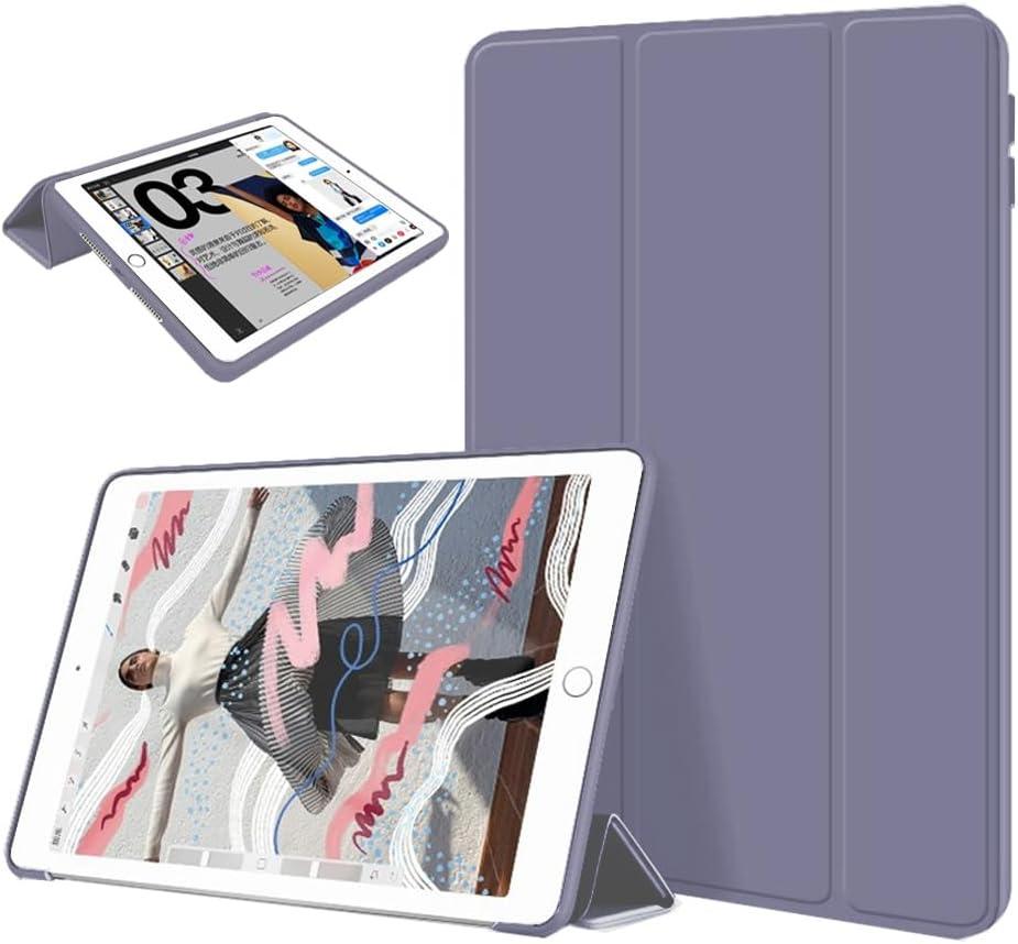 Slim Case for iPad Pro 11-Inch M5 2025 / M4 2024 (6th/5th Generation) with Trifold Stand, Cute Portable Soft TPU Silicone Smart Folio Protective Cover, Auto Sleep/Wake (Purple)