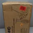 JMMD Toddler Bike with Push Handle for Kids 18-60 Months, 6 in 1 Foldable Push Bike with Training Wheels, Pedals, Brakes, Kickstand, Kid Balance Bike Gift & Toys for Boy & Girl (Large, Black)