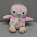 Baby Toys 0-6 Months,Musical Plush Stuffed Animal with Rattles & Crinkle Paper,Hanging Ring for Sensory Play,Tummy Time Toys for 0-12 Months Girls, Baby Girl Gift (Pink)