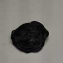 FESHFEN Messy Bun Hair Piece - Wavy Synthetic Chignon Scrunchies for Instant Volume, Elastic Bun Ponytail Hair Extensions Thick Hairpieces for Women, Off Black 1.50 oz (Medium)