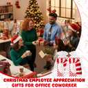 12 Sets Christmas Crochet Candy Canes Ornaments Handmade Christmas Christian Gift with Legend of Candy Cane Cards for Xmas Tree Decor Church Gathering Employee Friends Family Coworkers Party Favors