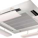 Pro, Angle Adjustable Air Conditioner Deflector helps Cooling/Heating Air Circulation, Anti Blast, Wind Baffle and Direction, Anti-Condensation (Ivory) (Set of 1)