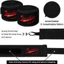 Jenaai 10 Pairs Elastic 180 Inch Boxing Hand Wraps Bulk Martial Arts Hand Wrap Wrist Wraps for Men Women Kickboxing MMA Muay Thai Boxing Wrist Protection (Black)