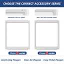 ClimbHope Acrylic Dog Playpen Indoor, G Series, 24" H, White, 2 Panels