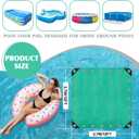 12 x 12 Ft Pool Ground Cloth, Green Pool Protector Tarp Swimming Pool Liner Pad Waterproof Ground Mat for Above Ground Swimming Pools