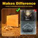 Chicken Coop Heater for Winter, Safe 140W Radiant Heat Panel with ETL Certification, Quiet & Light-Free Design, Ideal for Chicken Coops, Small Pets, and Under Desk Use (15x12)