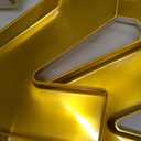 Cardboard Numbers for Charcuterie,Small Fillable Cardboard Letter Shaped Fillable Mache Chocolate Covered Strawberry Decorative Cutouts Candy Tray Food Container for Graduation Party Supplies (Gold)