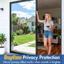 Coavas One Way Privacy Window Tint for Home, Daytime Reflective Mirror Glass Film See Out Not in, Heat & UV Blocking for Balcony/Living Room Large Windows with 3 Tools, 29.5 x 78.7 Inch, Black