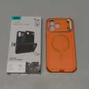 ESR for iPhone 17 Pro Max Case with Stash Stand, 7X Military-Grade Drop Protection with Camera Control, Shock-Absorbing Phone Rugged Cover, Compatible with MagSafe Accessories, Cyber Series, Orange