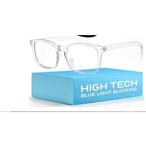livho High Tech Blue Light Glasses - Advanced 99% Blue Light Blocking Computer Glasses - Anti Eyestrain & UV Glare Protection (Clear)