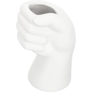 Unique Fist Shape Ceramic Vase for Plant Decorations Style Flower Arranging Vase Chic Design