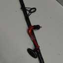 Spinning Reel and Fishing Rod Combo. Red and Black