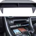 TOPINSTALL 2025 New Wider Opening Divider Compatible with Toyota Rav4 & RAV 4 Prime 2019-2025, Bigger Divider Slot Organizer for Phone with Case, Black ABS Material Storage Insert