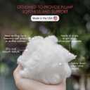 Fairfield Silky Poly-Fil, Premium Polyester Fiber, Soft Pillow Stuffing for Peaceful Sleep, Stuffed Animals and Toys, 12-ounce Bag