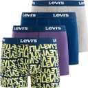 Levi's Mens Boxer Briefs Breathable Stretch Underwear 4 Pack (Medium)