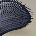 Crave Naturals Glide Thru Hair Brush Detangler Brush for Curly, Straight, Wet or Dry Hair Gentle Detangling Brushes for Adults, Kids, Toddlers Hair Accessories for Women, 7.5x3 Blue