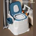 Bedside Commode, Height Adjustable Portable Toilet with Arms and Backrest, Safety Frame Raised Toilet Seat with Bucket, Heavy Duty Adult Potty Chair for Elderly, Seniors,