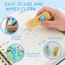 24 Pcs Cute Retractable Eraser for Pencils | Kawaii School Supplies Erasers| Back to Schools Essentials|Cute Erasers Supplies| Perfect Back to School Gifts