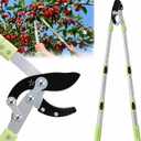 Heavy Duty Hand Loppers Pruning Shears for Gardening,25"-44" Extendable Branch Cutter for Tree Limb Trimming, Lightweight Anvil Lopping Shears for up to 2 Thick Branches Cutters (Green)