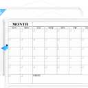 MaxGear 16" x12 Dry Erase Monthly Calendar Whiteboard, Double-Sided Small White Board Dry Erase for Wall, Portable Dry Erase Board with Marker for Planning, Writing, Learning, Drawing