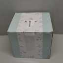 Bosmarlin Ceramic Cappuccino Cup and Saucer Set of 2, 10 Oz, Dishwasher and Microwave Safe, Coffee Cups for Latte, Espresso, Tea, Reavtive Glaze (Pastel Blue, 10 oz)