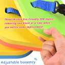 Swim Belt Back Float with Secure Clip Buckle Adujustable Swim Board for Boys & Girls Safety Swimming Bubble with 3 Layers Swim Floaties for Swimming Beginners Pool Swim Trainer