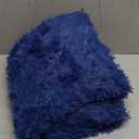 Blue Fluffy Rug Shaggy Area Rug, 3x5 Area Rugs for Girls Bedroom, Soft Cute Baby Play Mat, Indoor Floor Carpet for Teen, Nursery, Preppy Dorm, Plush Aesthetic Bedside Rug