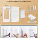 DEWENWILS Remote Control Outlet Wireless Light Switch, 2 Independent Control Sockets Electrical Remote Outlet Switch for Lamps, Fans, Household Appliance, No Wiring,100 Ft Range