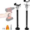 RV Slide Out Support Jacks, Adjustable from 25" to 53" Heavy Duty Quick Lift Slide Out Stabilizer up to 5000 lbs Capacity Each,Set of 2 Travel Trailer Stabilizers for Travel Camper RV