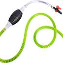 Car Gasoline Siphon Hose Pump, High-Flow Hand Fuel Transfer Pump for Oil, Diesel, Water, Manual Portable Automotive Gas Fuel Siphon Hose Accessories, Universal for SUV Van Truck (3.28 Feet)