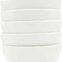 10 oz 4.5 inch Versatile Ceramic Bowls Set of 6 - White Porcelain, Ideal for Ice Cream, Desserts, Snacks, and More - Stackable, Kid-Friendly, Easy to Clean in the Dishwasher