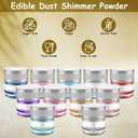 4 x Glitter & Glitz Edible Glitter for Drinks - Premium Drink Glitter Edible Dust for Cocktails, Baking, Brew, Champagne - Luster Dust and Cocktail Glitter - Edible Glitter for Drinks Decoration (Pink, 5Grams)