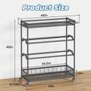 Garage Sports Equipment Organizer with Wheels, All-in-One Ball Storage