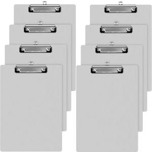 Epakh 8 Pieces Clipboard Bulks Metal Clipboard Aluminum Office Low Profile Clip Standard A4 Letter Size Metal Clip Board, Size 12.5 x 9 Inch