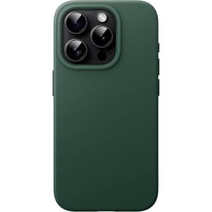 JETech Silicone Case for iPhone 15 Pro 6.1 Inch, Full Body Protection with Silky Touch, Anti-Shock Case (Midnight Green)