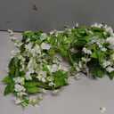 2.2/1.8M Artificial Eucalyptus Leaves Garland Green Willow Vines Plants for Wedding Home Party Arch Wall Garden DIY Decoration (Color : White)