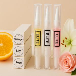 Elite Cuticle Oil Pen Trio (Blush Bloom  Lily, Orange, Rose)  3 Pack Hydrating Nail & Cuticle Treatment with Jojoba Oil & Vitamin E  Scented Nail Care Set (3ML Each)