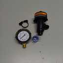 Manual Air Relief Valve for Pool and Spa Filters, Pool Filter Air Relief Valve with Pressure Gauge Replacement, Air Relief Valve for Pool Filter, Includes Gauge Plug, Pressure Gauge, O-Rings, Clips.