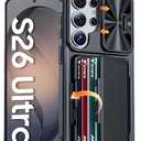 Vizvera for Samsung Galaxy S26 Ultra Case Wallet RFID [Cards Holder][Camera Cover][Edge Raised] Full Body Rugged Shockproof Silicone Phone Case for Galaxy S26 Ultra 6.9" 2026,Black