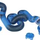 DUMPMAN RV Sewer Hose 20 Ft, Sewer Hose for RV Camper, RV Sewer Hose Kit with Swivel Fitting - Includes 90 Degree Clear View Sewer Adapter, and 2 Storage Caps