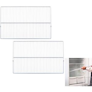 240360908 Refrigerator Wire Shelf 25 1/2 X 16 1/3 Inch Compatible with Frigidaire Kenmore Foreverpro 240360901 240360905 3189137 AP5805565 EAP9492365, 2 Pack
