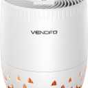 Air Purifier, VENDFO Air Purifier for Home up to 1076ft & True HEPA Air Filters Dust Pets Smoke Hair, 3 Fan Speeds Quiet, Timer Settings, Rechargeable Air Cleaner Office, Bedroom, Pets, Car