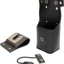 Leather Swivel Holster for Motorola Radio NNTN4115A, Compatible with XTS5000 XTS3000 XTS2500 XTS1500, Leather Radio Holster for Duty Belt, Secure Carry Case