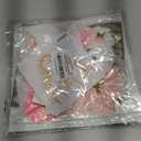 55 Pcs Virgin Mary DIY Graduation Cap Decorations Faux Assorted Pink Flowers Virgin Mary Sticker 3D Butterflies Bow Glitter Alphabet Letter Number Decal for DIY Hat Grad Cap Topper Grad Party Supplies