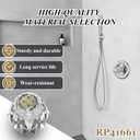RP41661 Shower Faucet Replacement Kit for Delta and Peerless Single Handle Faucets with Button,One-Handle Tub/Shower Control with Clear Acrylic Handle Insert