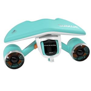 Sublue Mix Underwater Scooter with Action Camera Mount 30 Minutes 22lbf 131ft Waterproof Dual Motors Water Sports Pool Diving Snorkeling for Kids Adults Gray Battery Version (Mix AquaBlue)