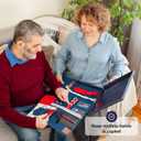 Fidget Blanket for Dementia | Calming & Comforting Dementia Activities for Seniors | Dementia Products for Elderly | Sensory Blanket | Helps with Alzheimers, Dementia, Aspergers, Autism, Anxiety