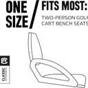 Classic Accessories Fairway Terry Cloth Golf Cart Seat Cover, Light Khaki