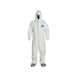 DuPont Tyvek 400 TY122S Disposable Protective Coverall Hood, Boots, Size 2xl